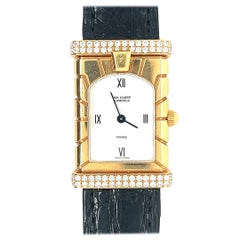 Van Cleef & Arpels Ladies Diamond & 18k Yellow Gold Facade Quartz Dress Watch