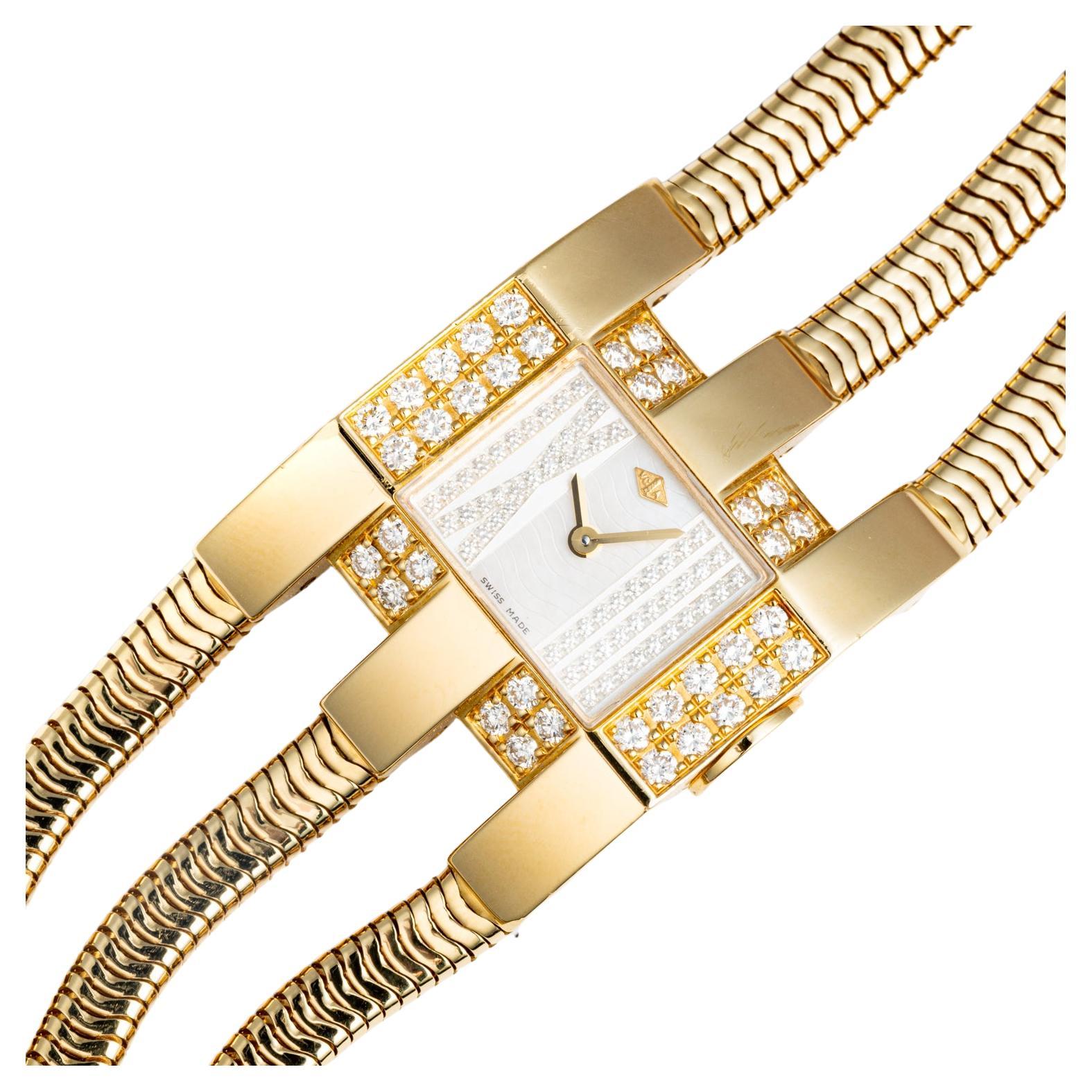 Van Cleef & Arpels Ladies Diamond Liane Collection Bracelet Watch