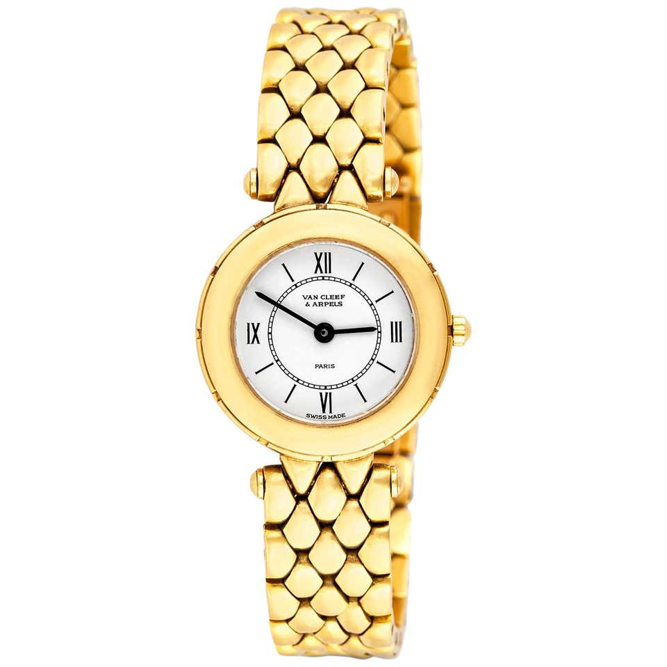 Van Cleef and Arpels Women's Two-Tone Stainless Steel 18k Gold LA ...