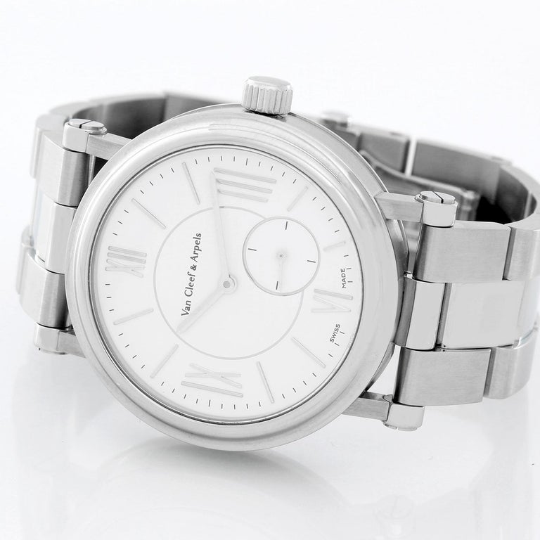 Van Cleef and Arpels Ladies Stainless Steel Monsieur Arpels Laterale