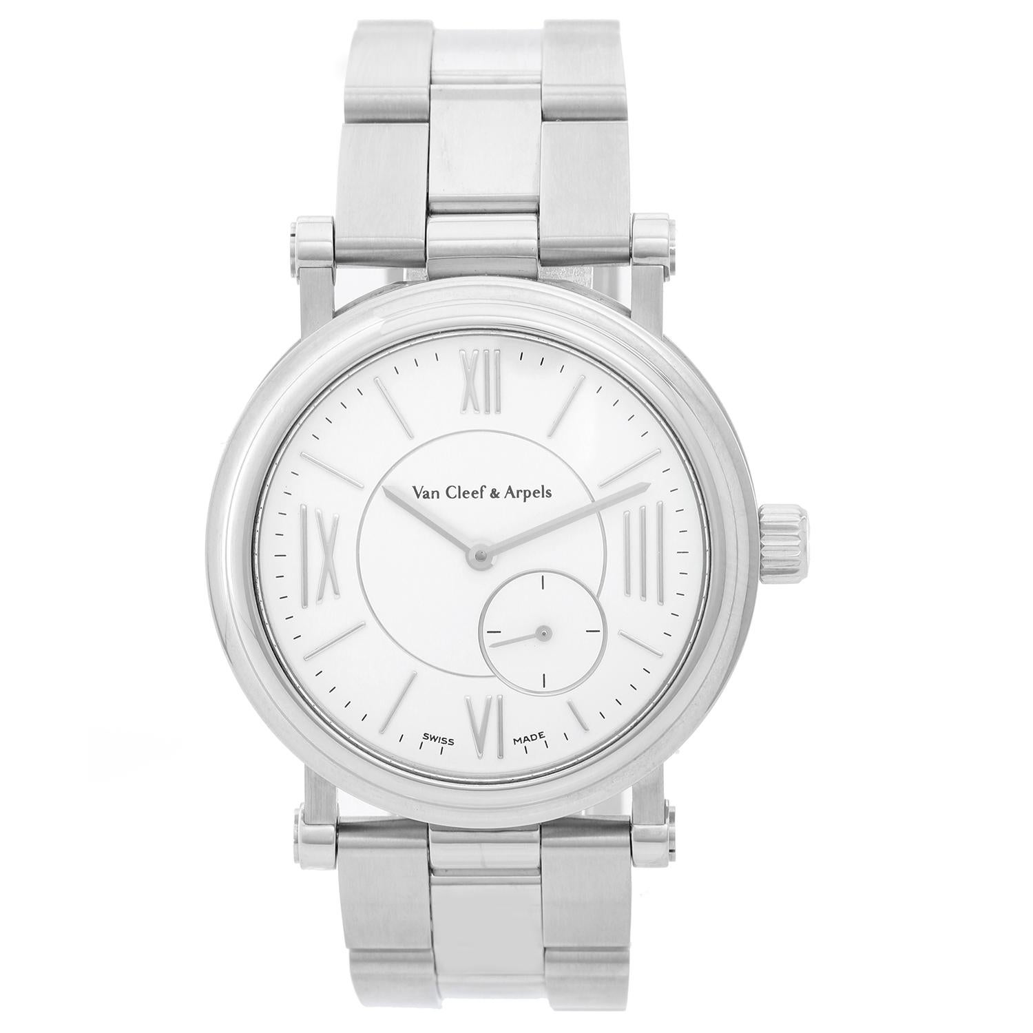 Van Cleef & Arpels Ladies Stainless Steel Monsieur Arpels Laterale Wristwatch
