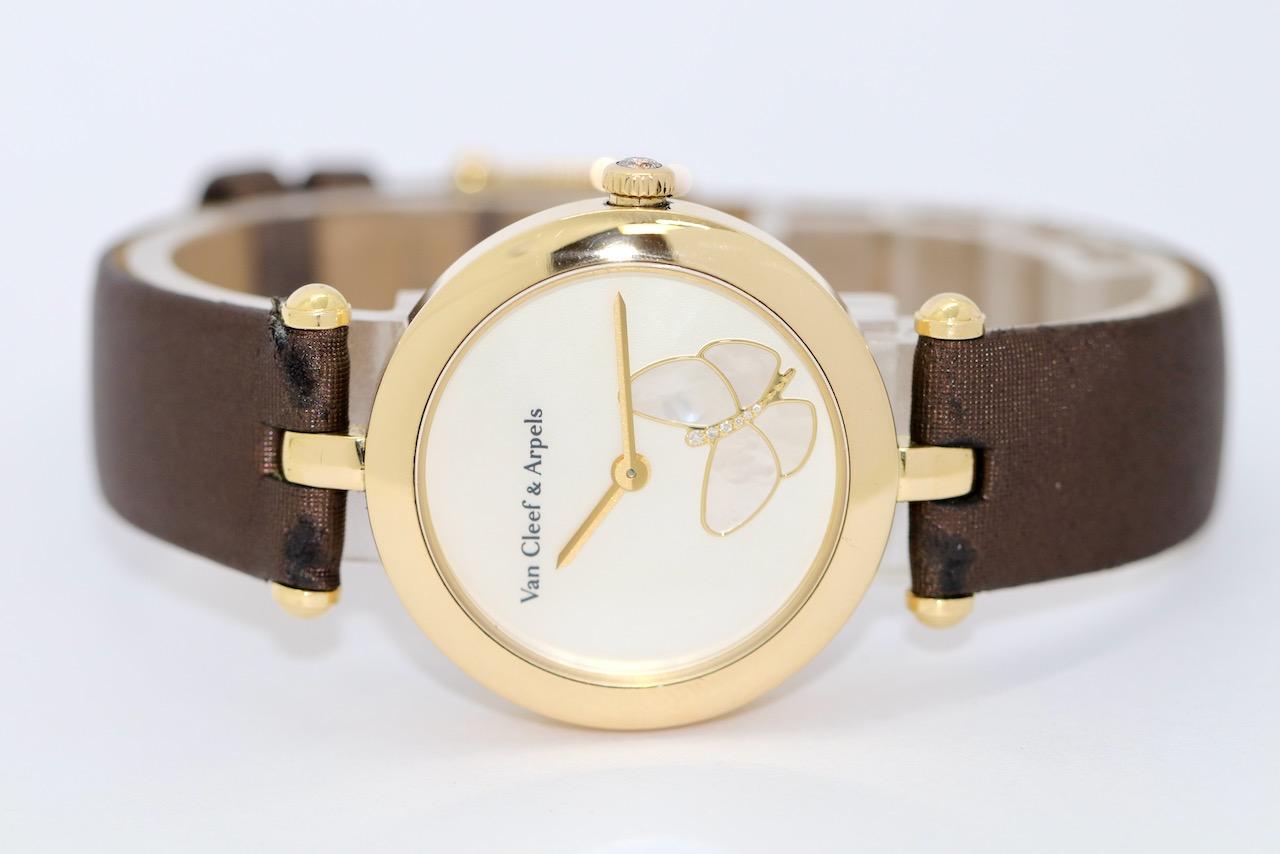 Van Cleef & Arpels Ladies Wristwatch, Lady Arpels Papillon, 18K Gold, Butterfly In Good Condition For Sale In Berlin, DE