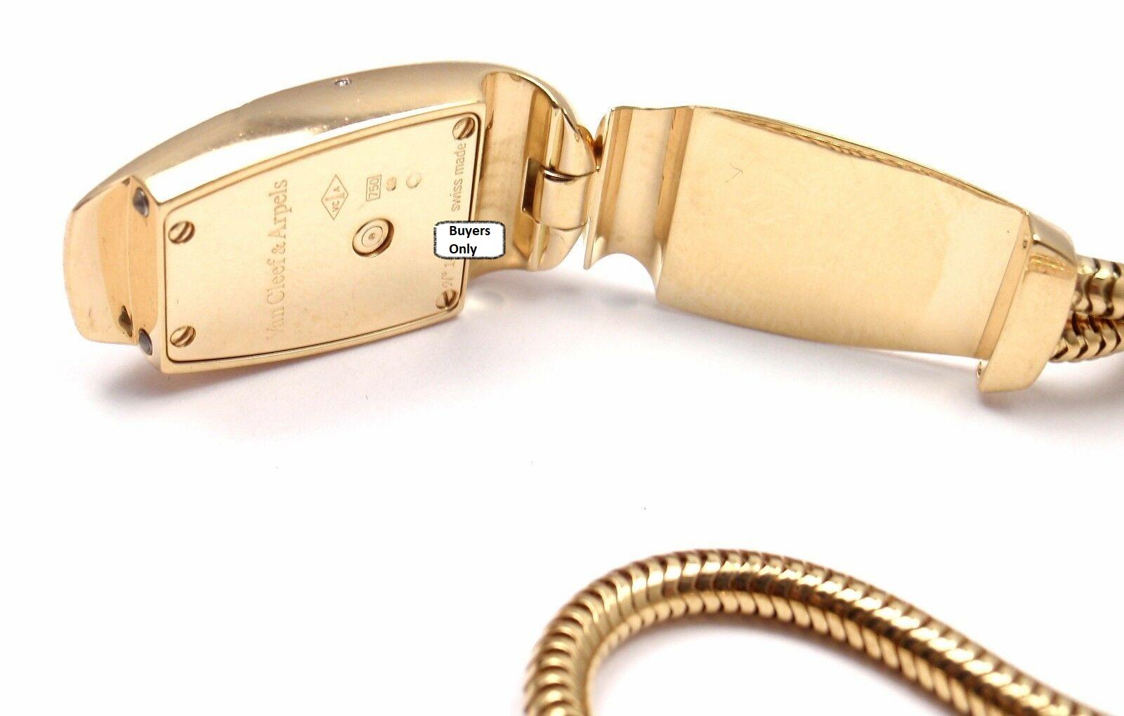 Van Cleef & Arpels Ladies Yellow Gold Diamond Cadenas Serti Quartz Wristwatch 2