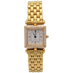 Van Cleef & Arpels Ladies Yellow Gold Diamond Classique Wristwatch