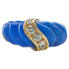 Van Cleef & Arpels Lapis and Diamond Ring