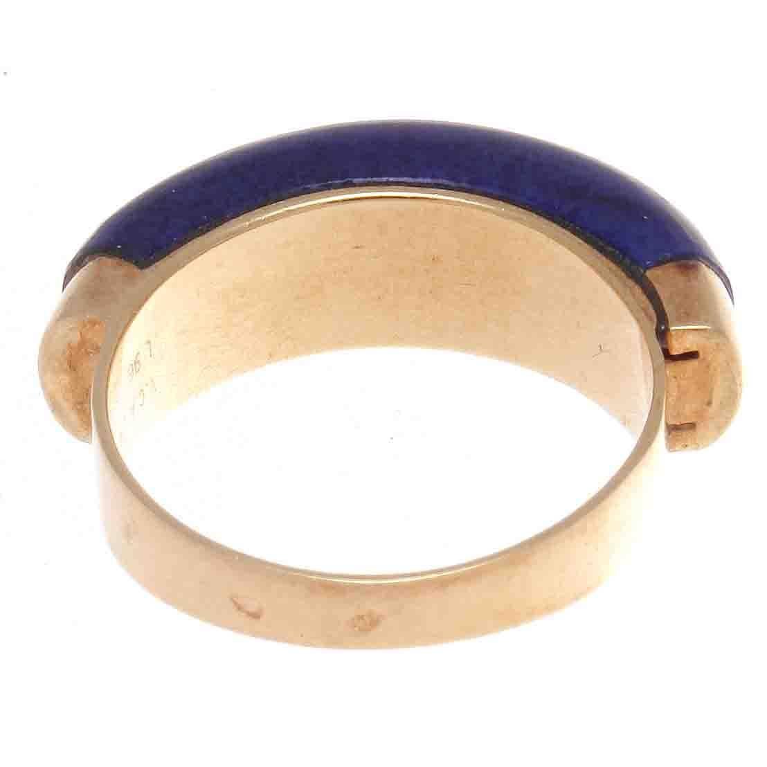 Women's Van Cleef & Arpels Lapis Gold Ring