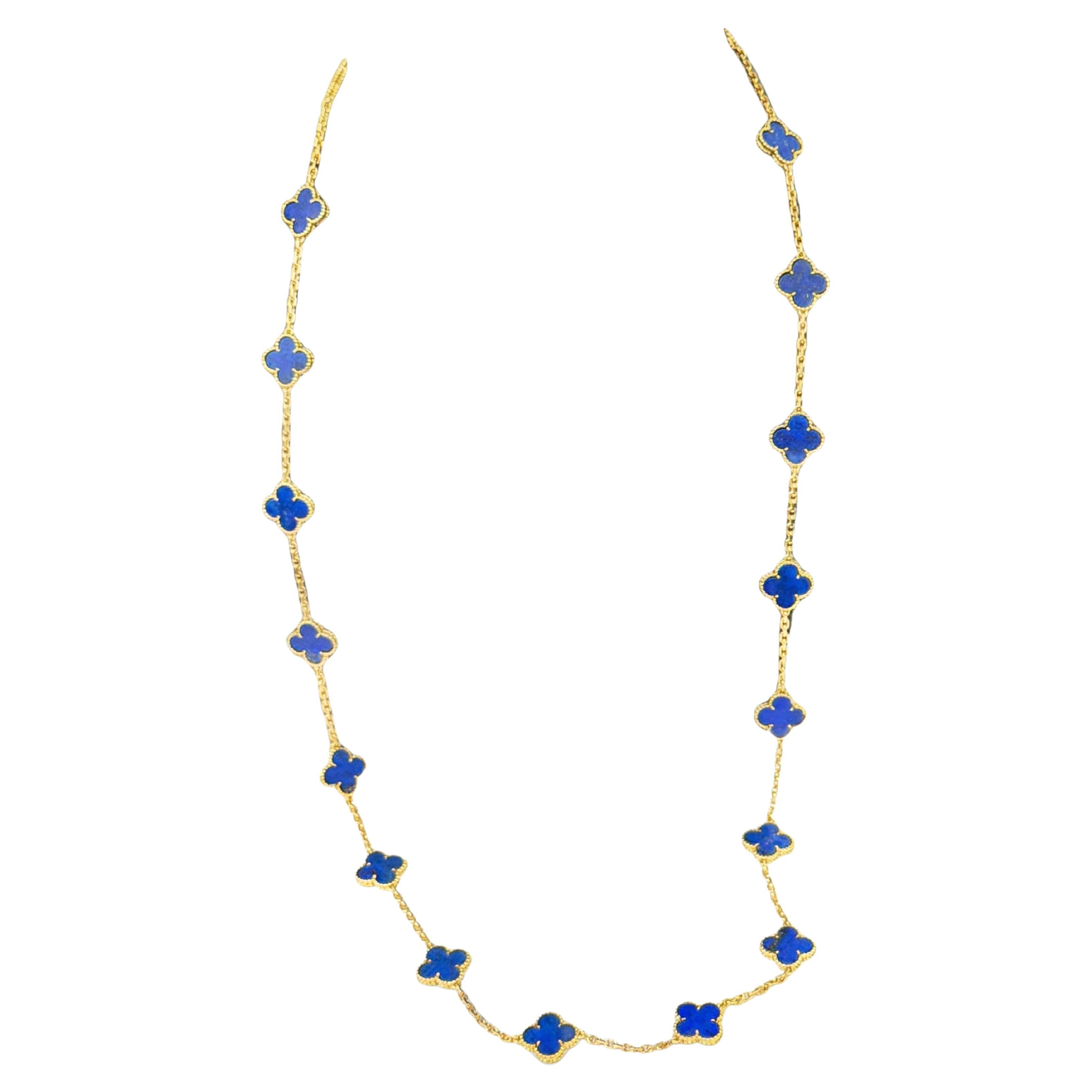 Van Cleef
Arpels Collana Alhambra in Lapislazzuli 20 Motivi Anni
60