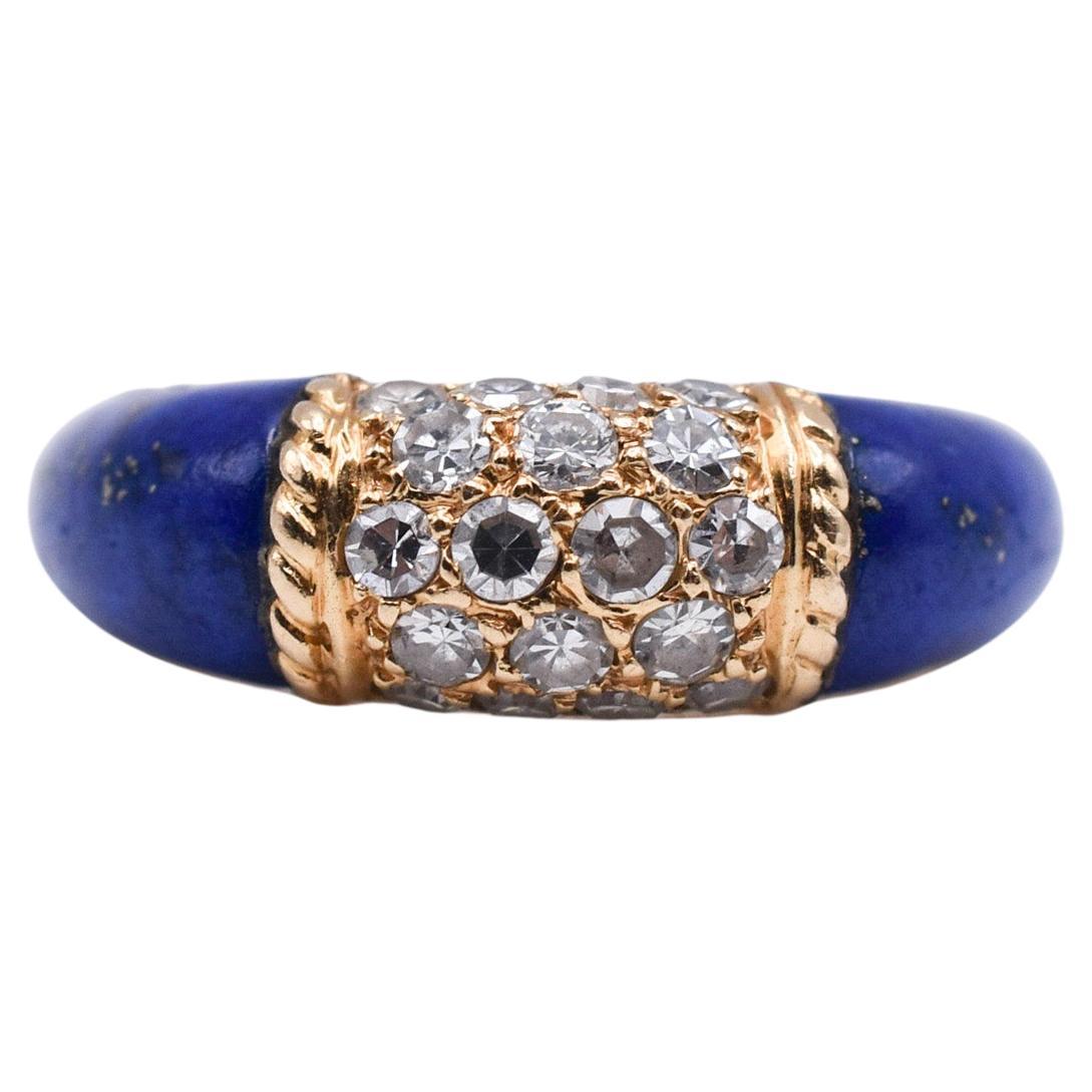 Van Cleef & Arpels Lapis Lazuli and Diamond ‘Philippine’ Ring For Sale