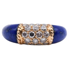 Vintage Van Cleef & Arpels Lapis Lazuli and Diamond ‘Philippine’ Ring