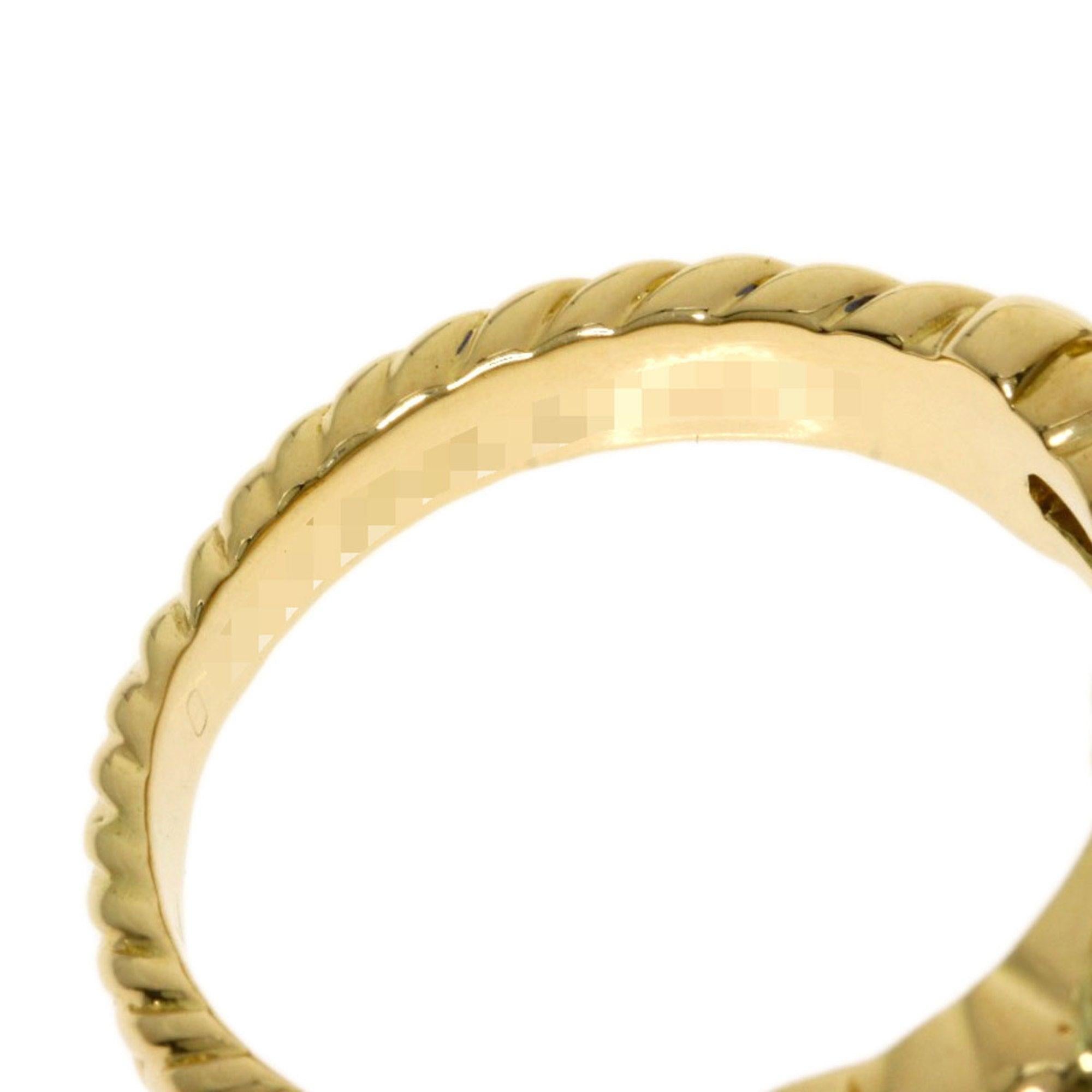 Van Cleef & Arpels Lapis Lazuli Diamond Ring in 18K Yellow Gold For Sale 2