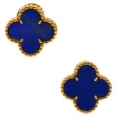 Van Cleef & Arpels Lapis Lazuli Vintage Alhambra Ear Clip