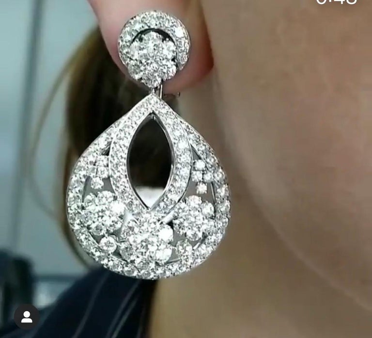 Van Cleef And Arpels Large Snowflake Earrings For Sale At 1stdibs