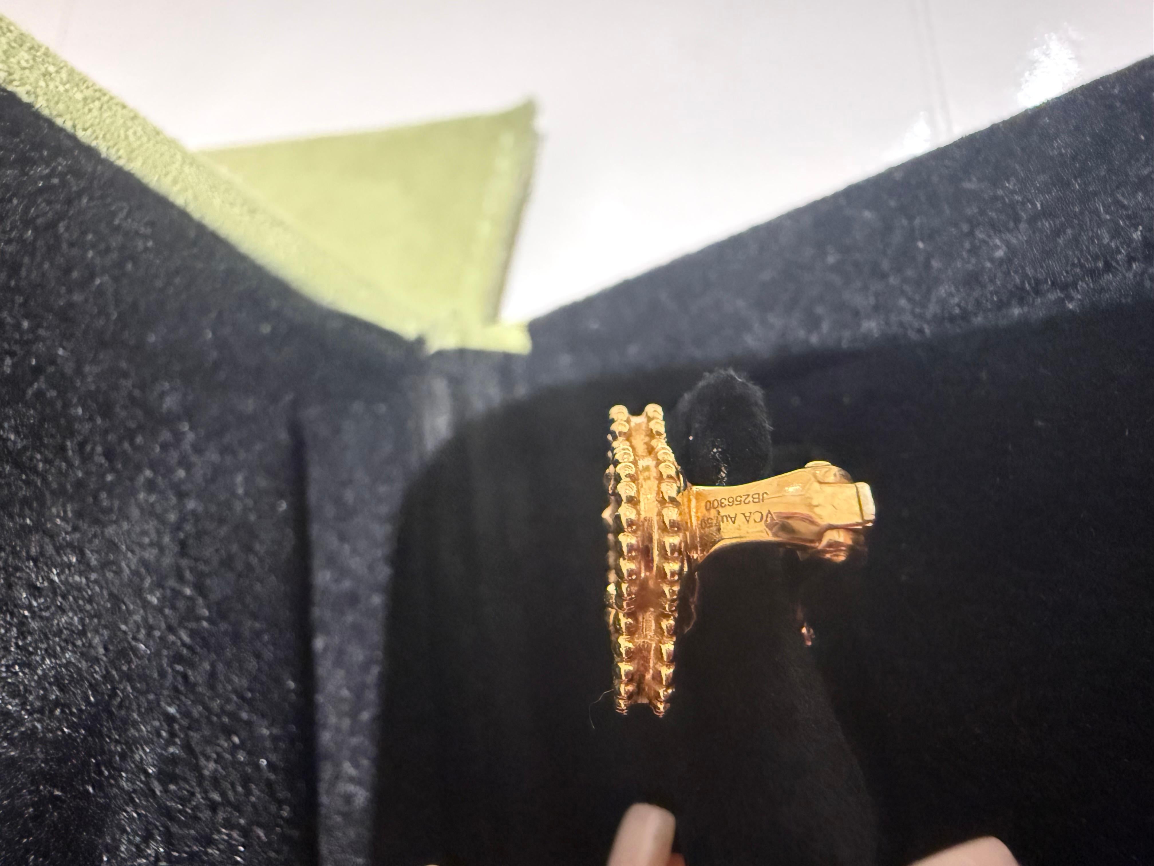 Women's or Men's Van Cleef & Arpels  Letterwood and 18k Rose Gold Vintage Alhambra Earrings For Sale