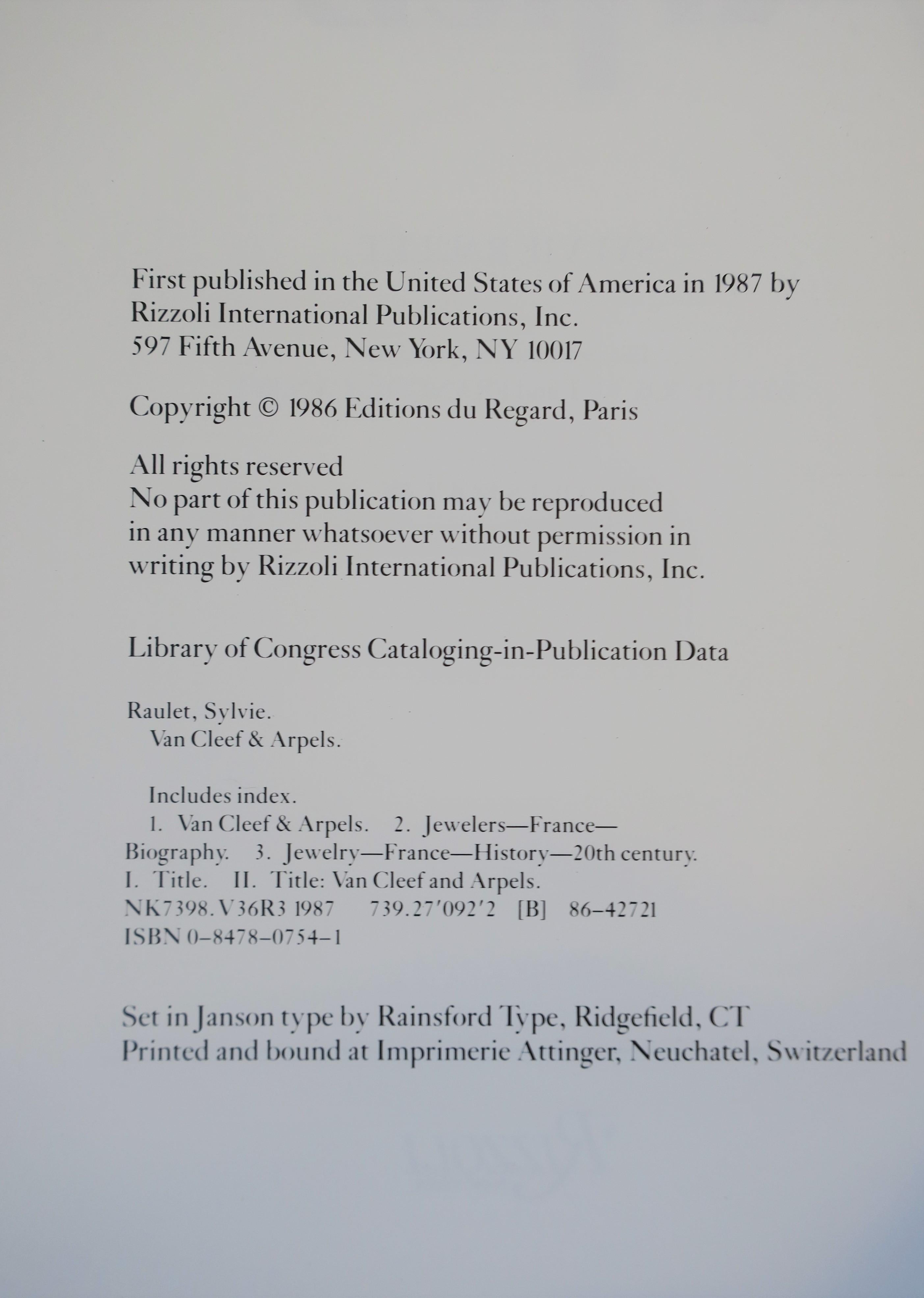 French Van Cleef & Arpels Library or Coffee Table Book, circa 1980s