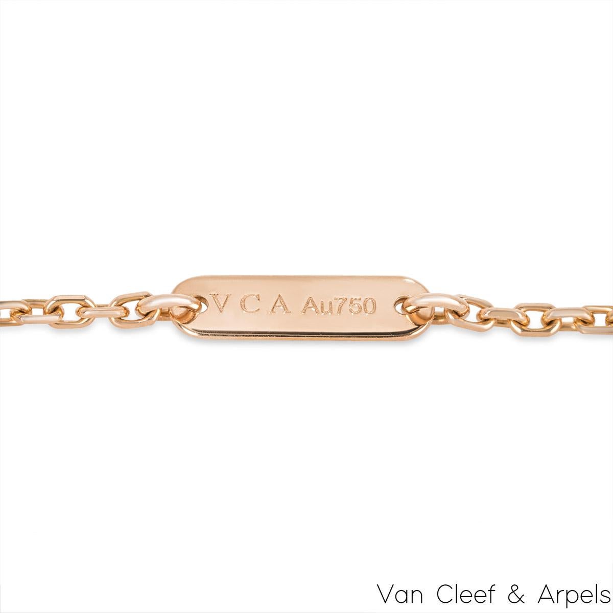 Donna Van Cleef & Arpels Edizione Limitata 2014 Grigio Madreperla Vintage Alhambra Ho in vendita