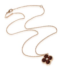 Van Cleef & Arpels Limited Edition Alhambra Pendant Necklace in 18k Rose Gold