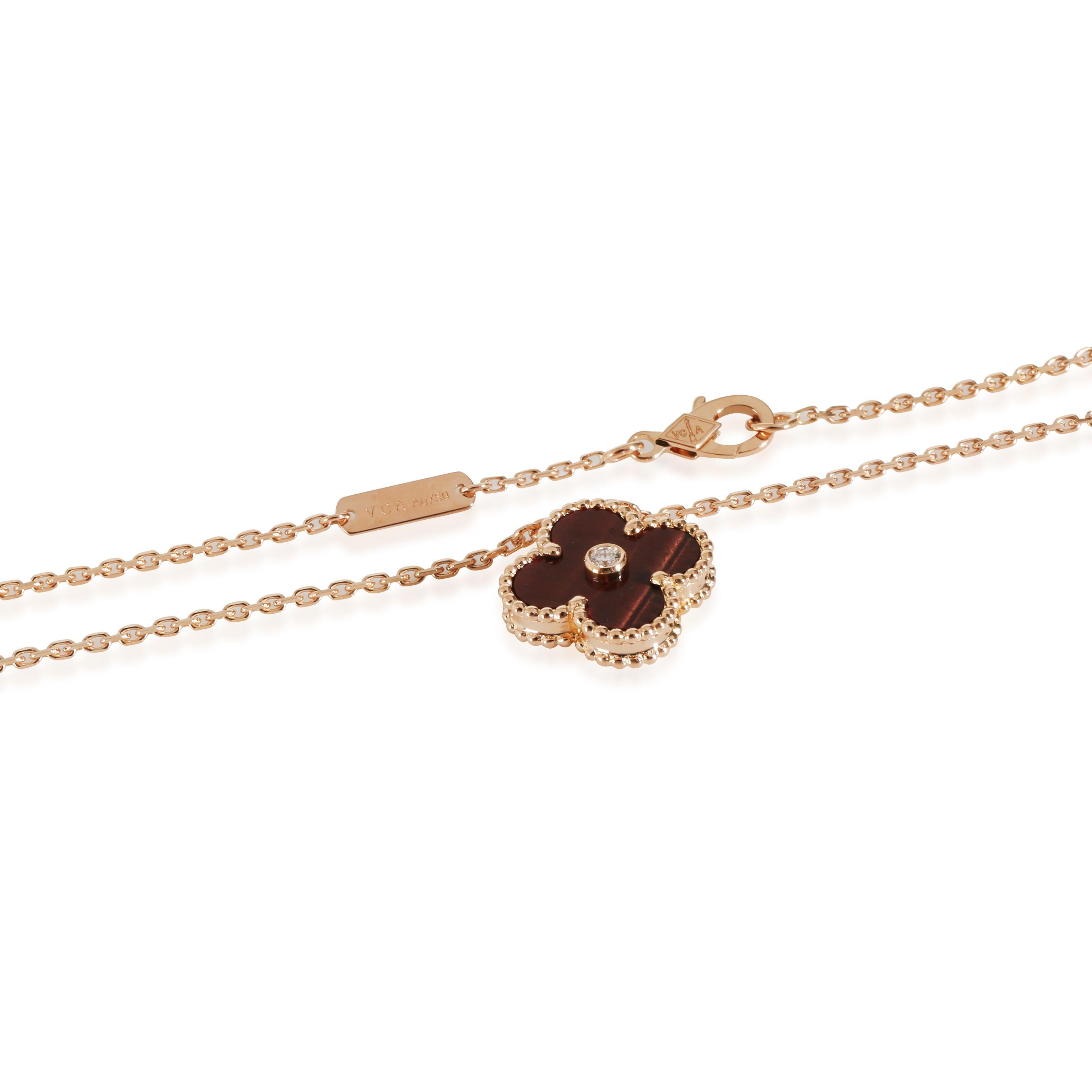 Women's or Men's Van Cleef & Arpels Limited Edition Alhambra Pendant Necklace in 18k Rose Gold