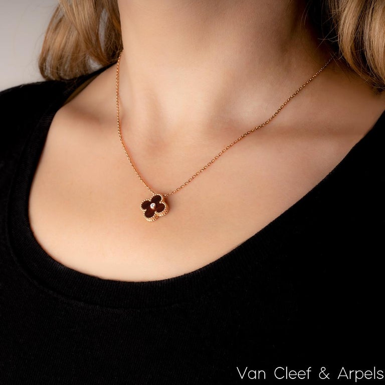 Van Cleef Arpels Limited Edition Bullseye Vintage Alhambra Holiday Pendant