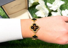 Van Cleef & Arpels Limited Edition Matsuzakaya Alhambra Watch Tiger Eye Onyx Box