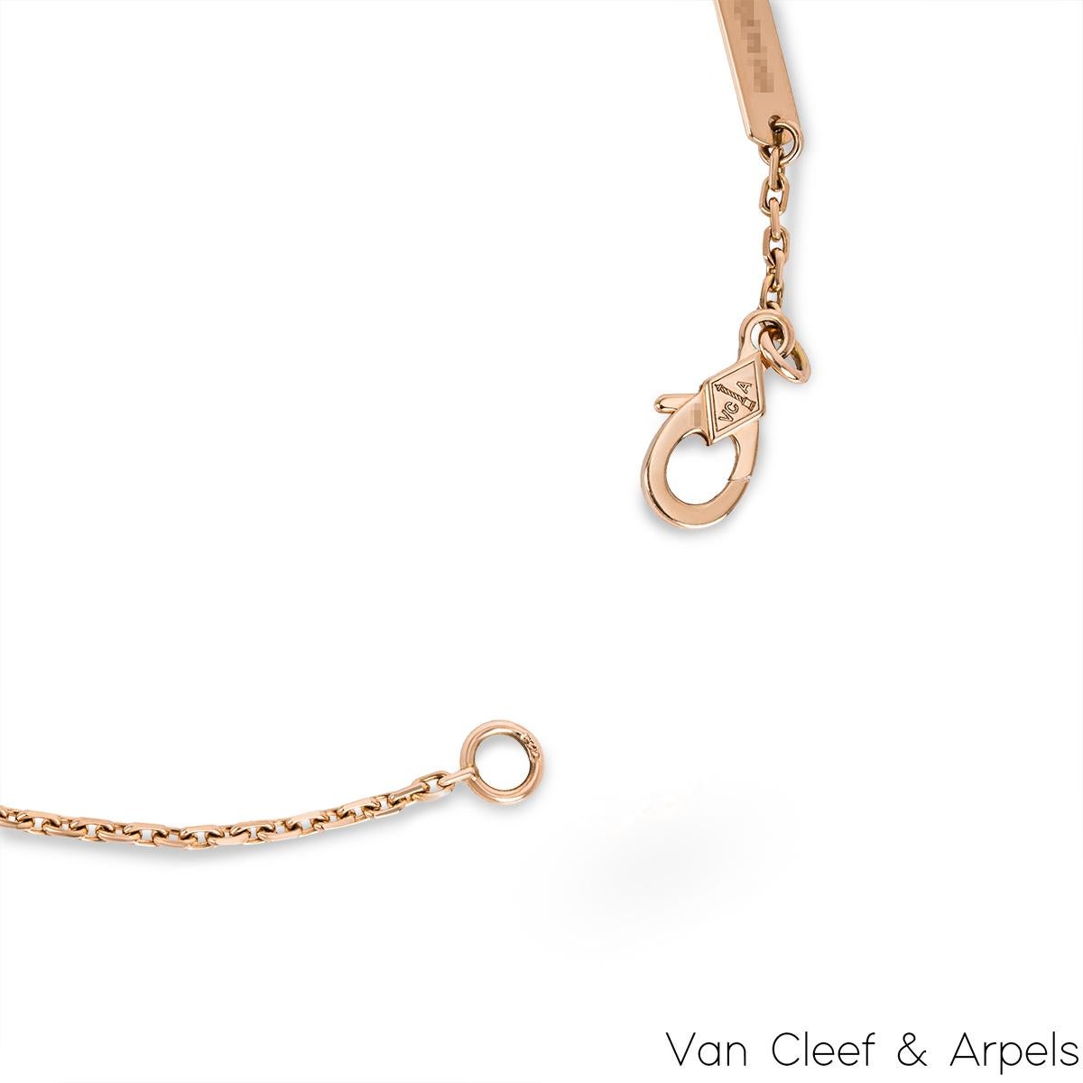 Women's Van Cleef & Arpels Limited Edition Rhodonite Alhambra Holiday Pendant VCARP7TD00