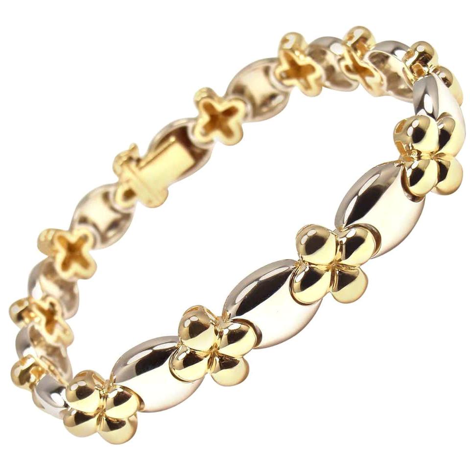 Van Cleef & Arpels Link Yellow and White Gold Bracelet