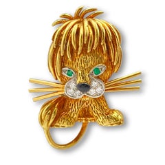 Van Cleef & Arpels 'Lion Ebouriffé' Brooch