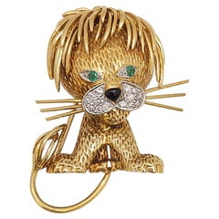 Van Cleef & Arpels 'Lion Ebouriffé' Brooch