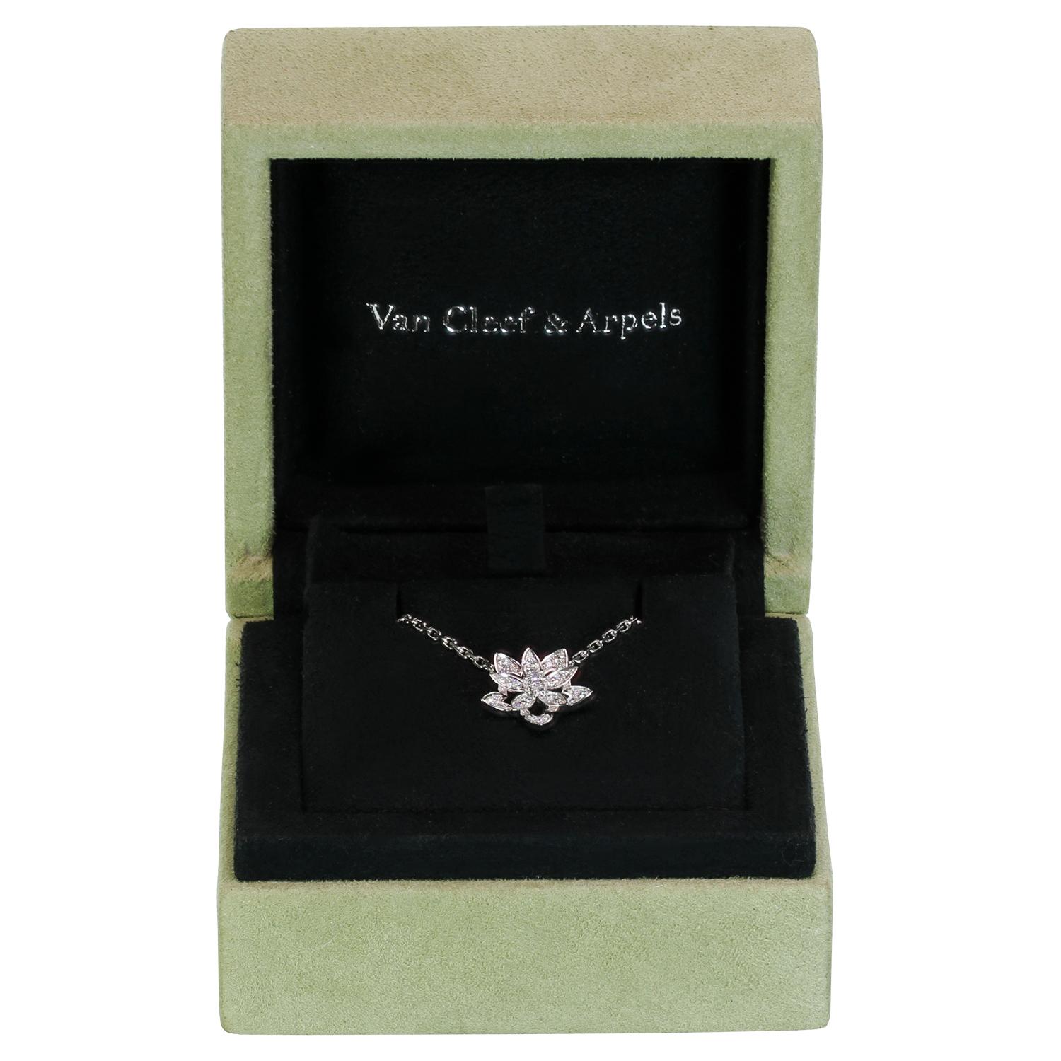 van cleef lotus necklace