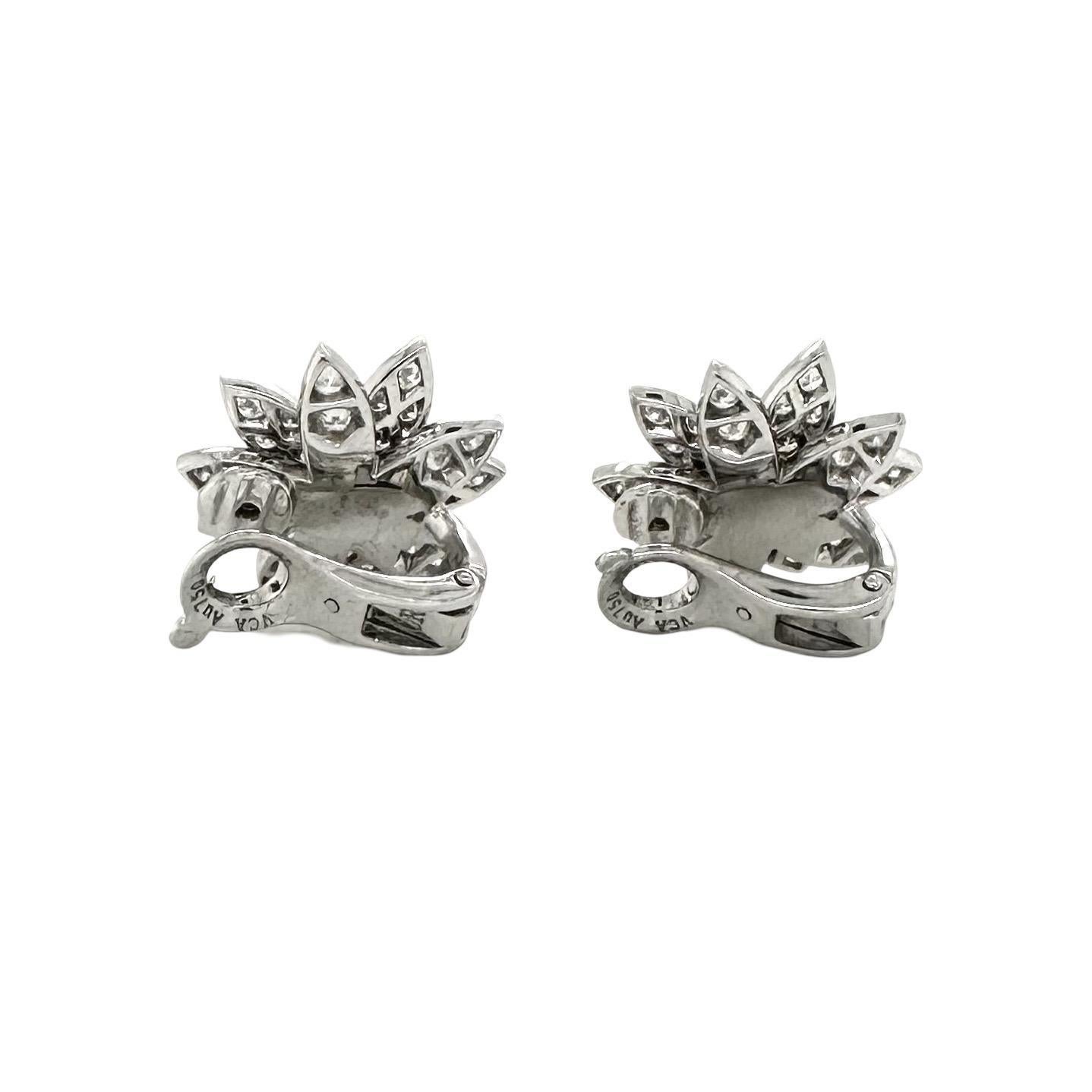 van cleef and arpels diamond earrings