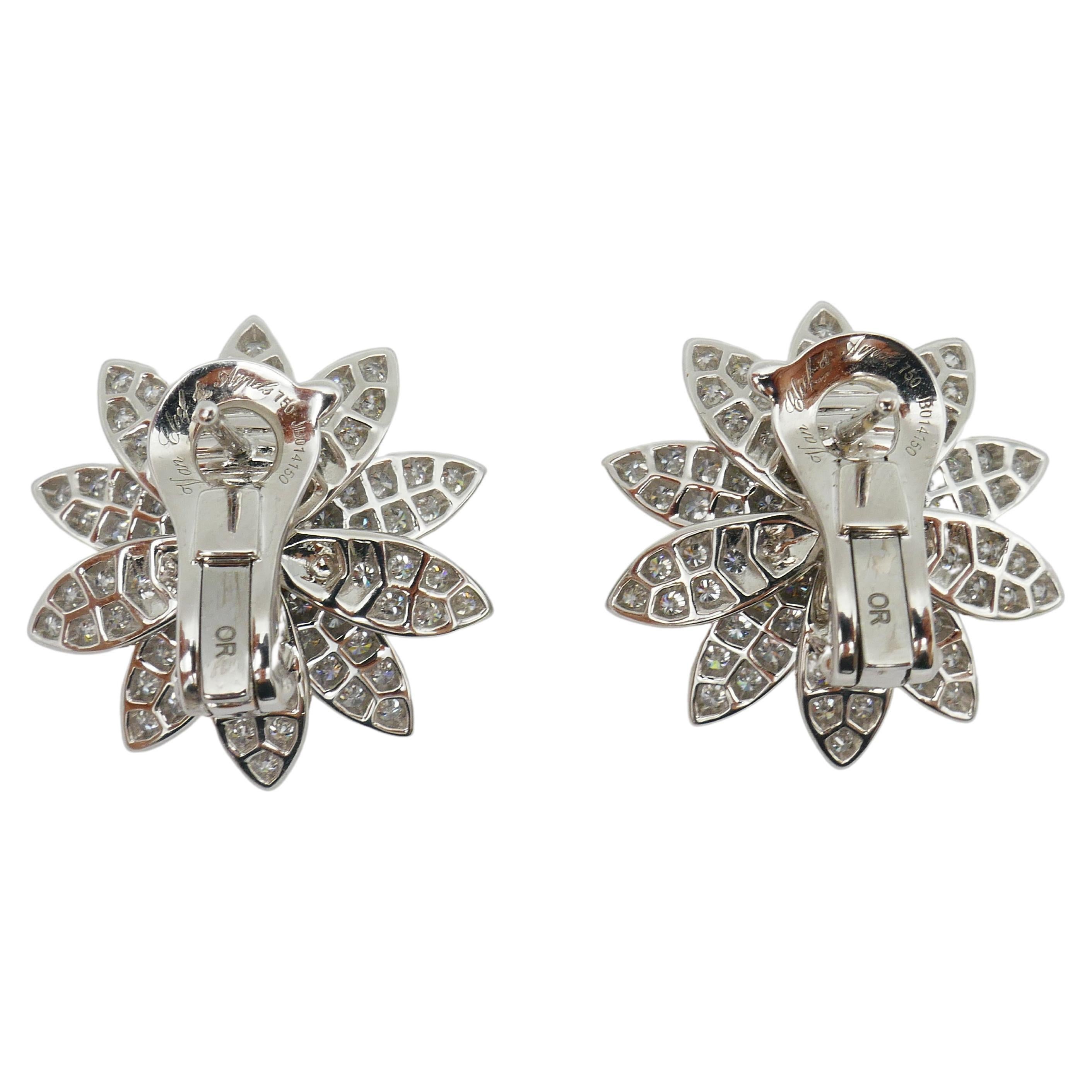 van cleef lotus earrings