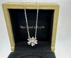 Van Cleef & Arpels Lotus Pendant small model 18k WG diamond necklace