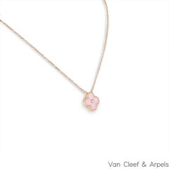 Colgante festivo Van Cleef & Arpels Ltd Ed 2015 Alhambra Vintage de porcelana rosa