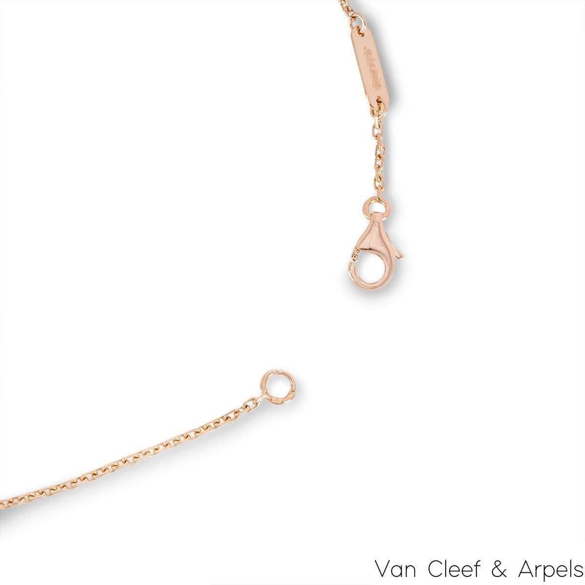 Van Cleef & Arpels Ltd Ed 2015 Pink Porcelain Vintage Alhambra Holiday Pendant 1