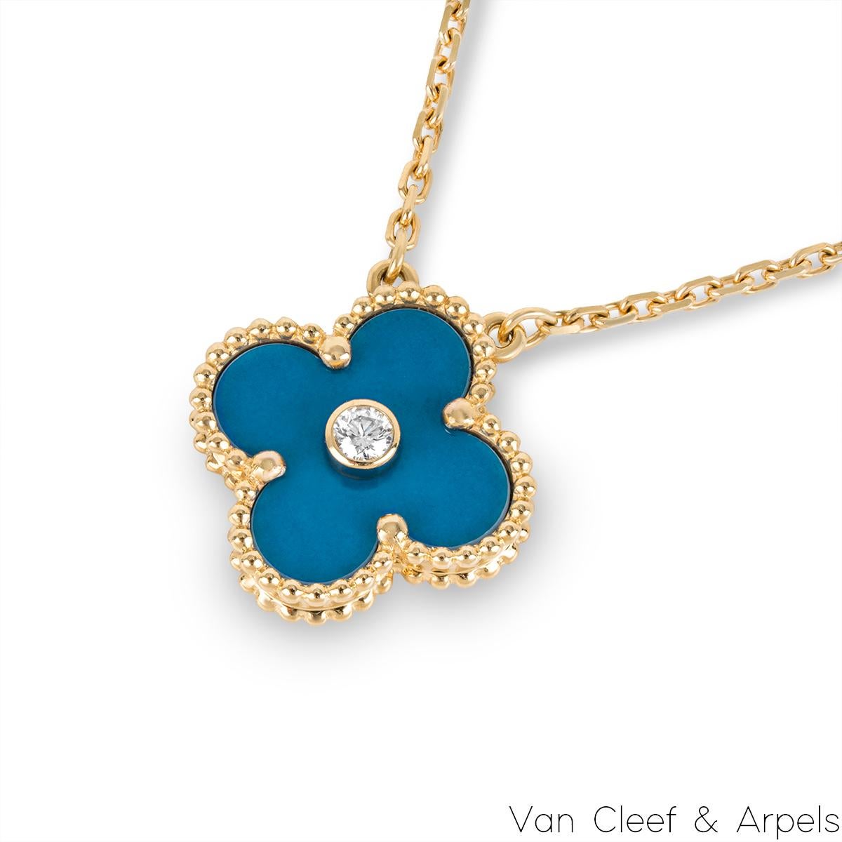Van Cleef & Arpels Ltd Ed 2019 Celestial Blaues Porzellan Vintage Alhambra Holiday im Angebot 1