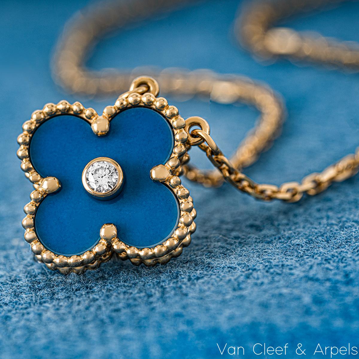 Van Cleef and Arpels Ltd Ed Celestial Blue Porcelain Alhambra Holiday