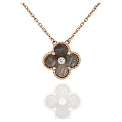 Van Cleef & Arpels Ltd Ed Ciondolo di Madreperla Grigio Vintage Alhambra Holiday