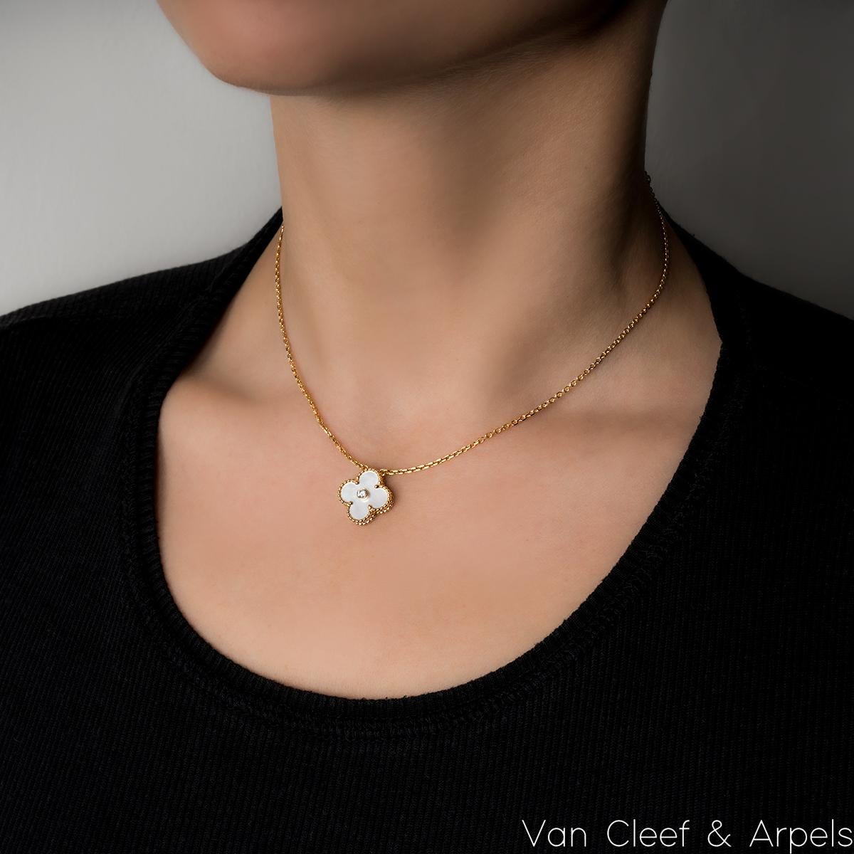 Van Cleef and Arpels Ltd Ed Mother of Pearl Vintage Alhambra Holiday