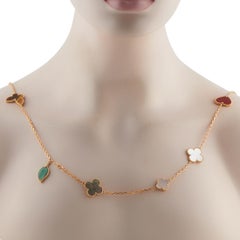 Van Cleef & Arpels Lucky Alhambra 18K Yellow Gold Necklace VC13-011926