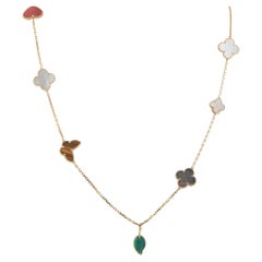 Van Cleef & Arpels Lucky Alhambra 18K Yellow Gold Necklace VC13-011926