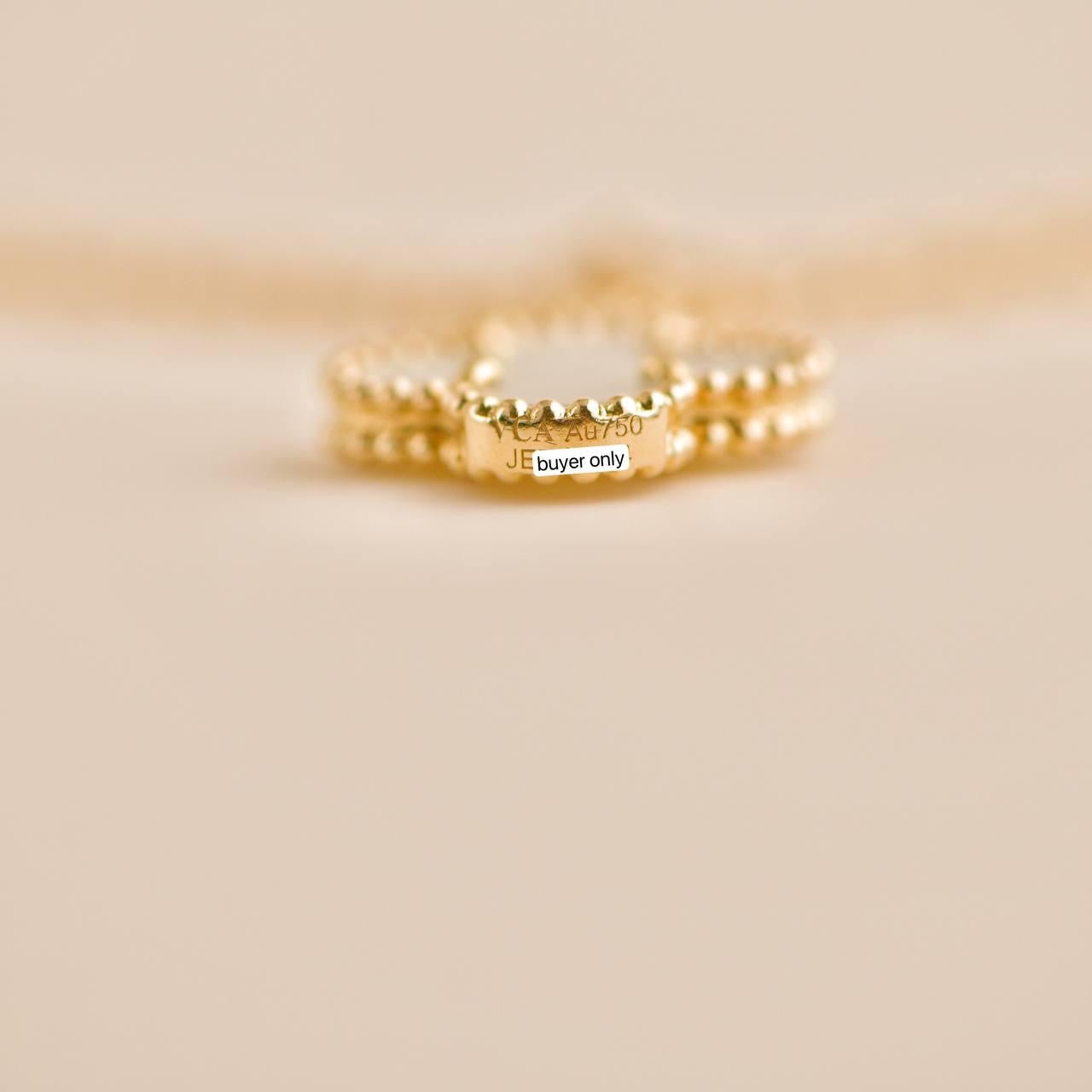 Van Cleef & Arpels Lucky Alhambra 4 Motif Yellow Gold Bracelet 3