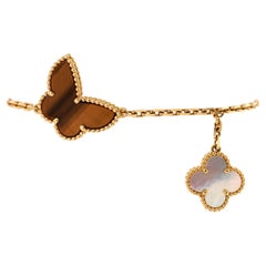 Van Cleef & Arpels Lucky Alhambra 4 Motifs Bracelet 18K Yellow Gold