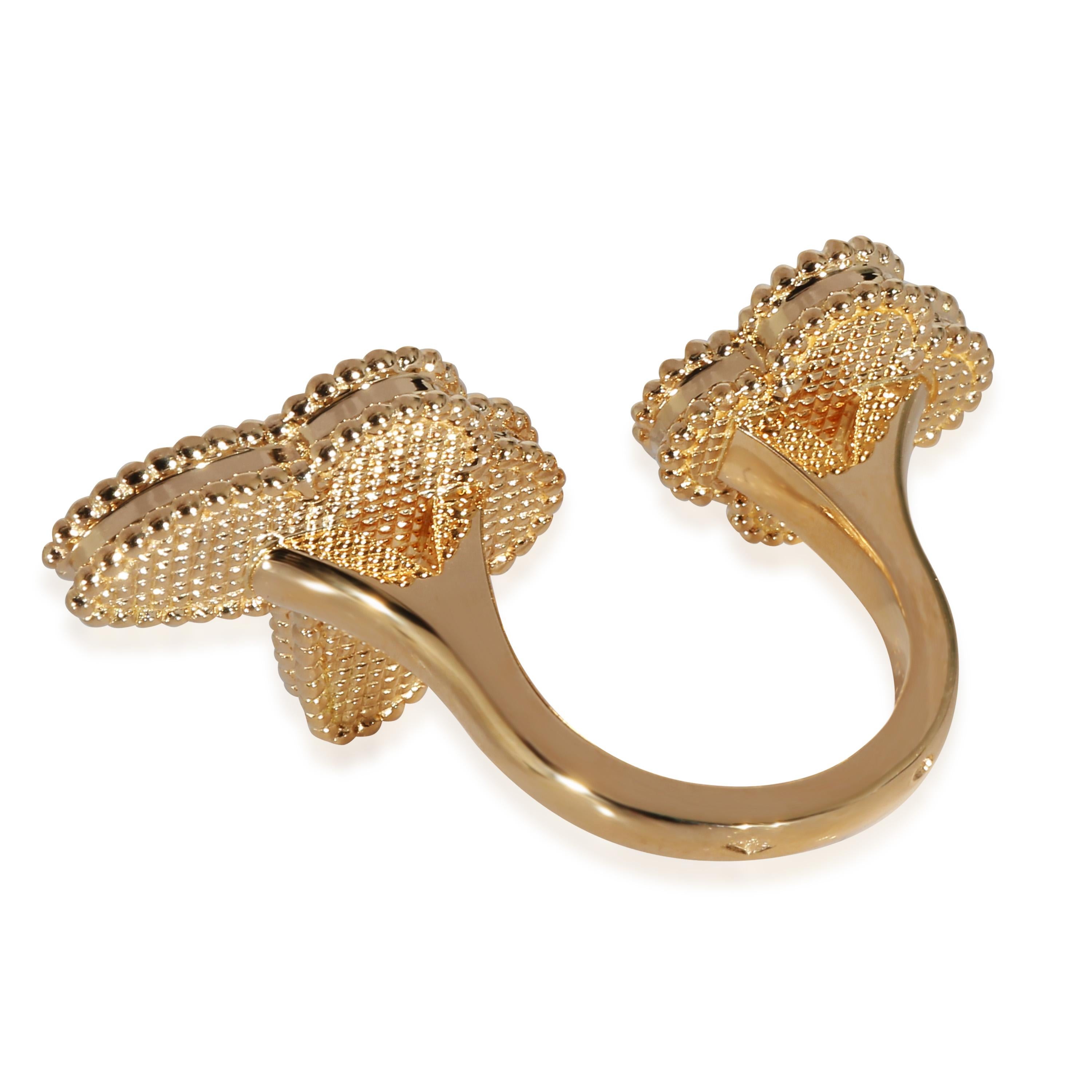 Van Cleef & Arpels Lucky Alhambra Between The Finger Ring in 18K Yellow Gold

PRIMARY DETAILS
SKU: 135966
Listing Title: Van Cleef & Arpels Lucky Alhambra Between The Finger Ring in 18K Yellow Gold
Condition Description: Launched in 1968, the