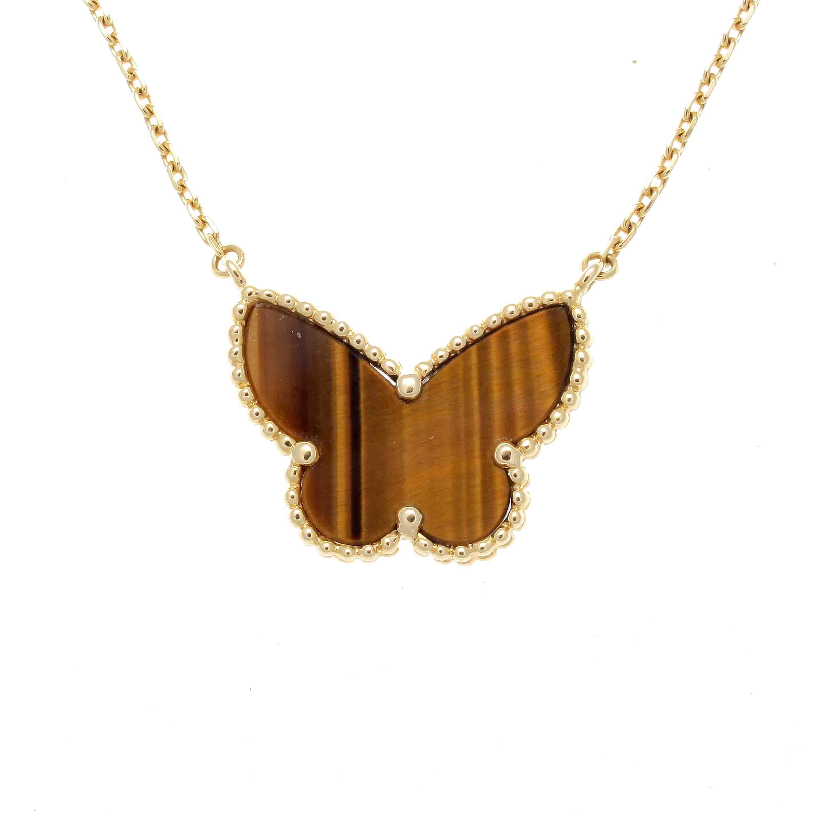 Van Cleef & Arpels Lucky Alhambra Butterfly Necklace