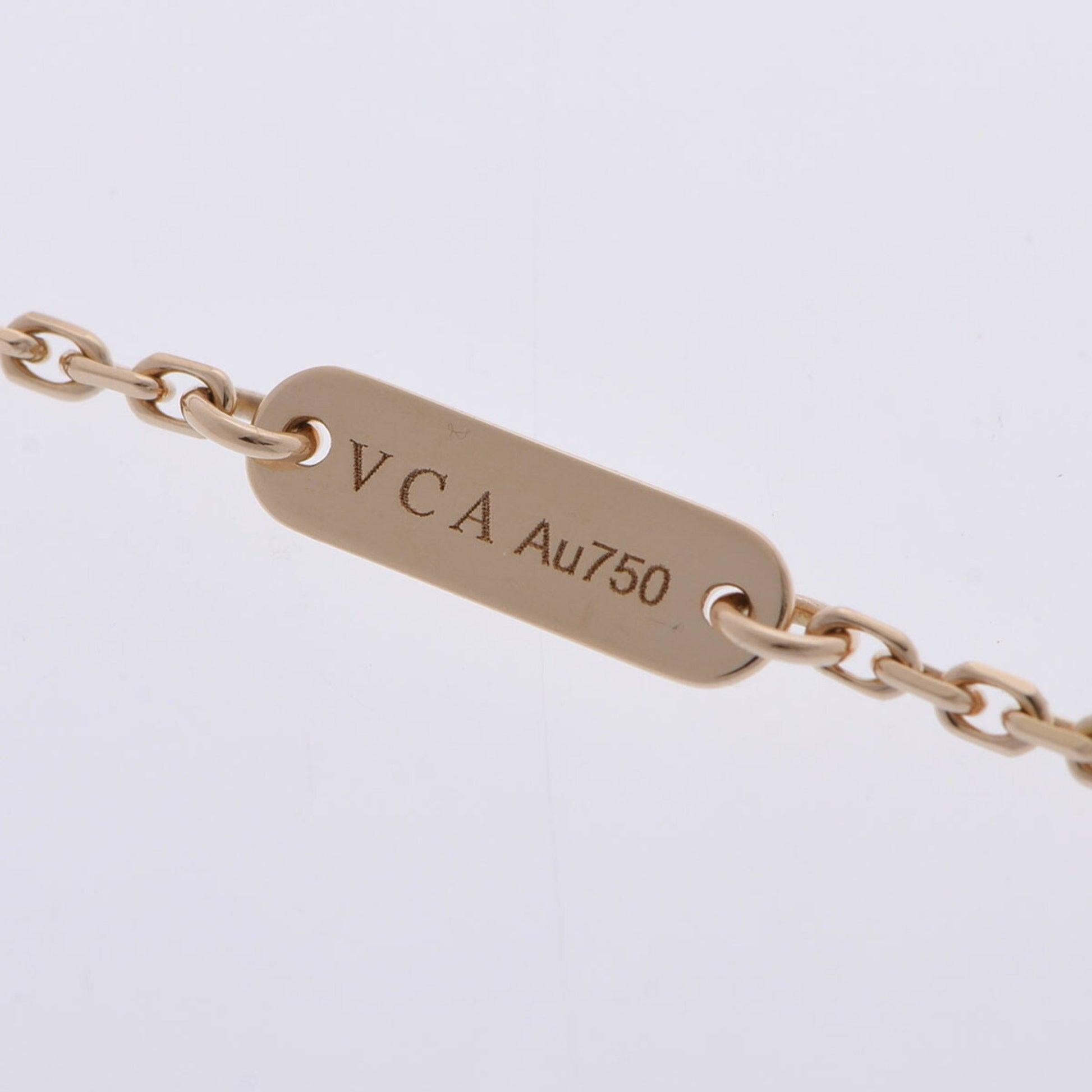 Van Cleef & Arpels Lucky Alhambra Necklace in 18K Yellow Gold In Excellent Condition For Sale In London, GB