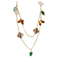 Van Cleef & Arpels Lucky Alhambra Necklace in 18k Yellow Gold