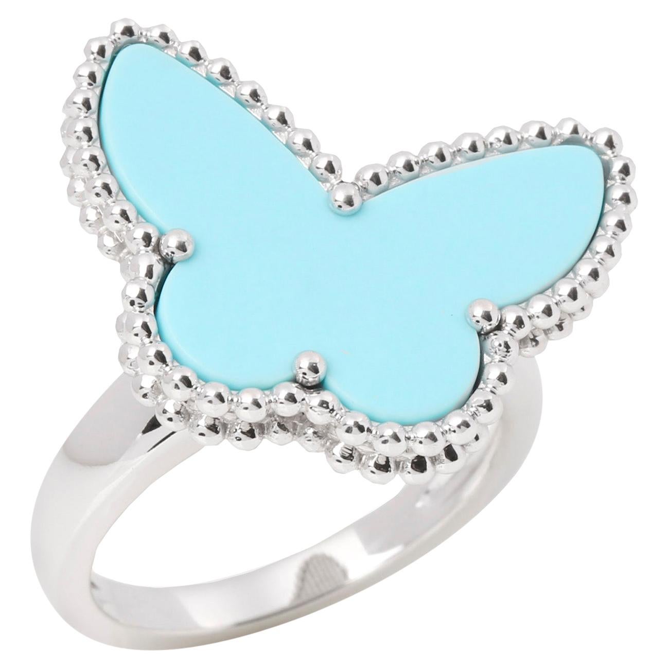 Van Cleef 
Arpels Lucky Alhambra Turquoise Butterfly Ring