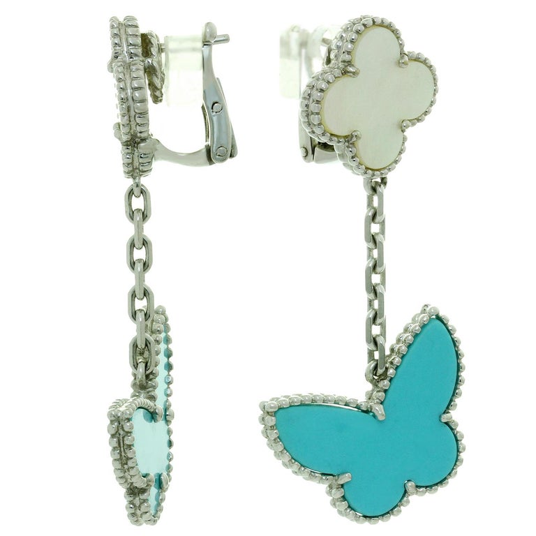 Van Cleef and Arpels Lucky Alhambra Turquoise MOP White ...