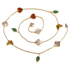 Van Cleef & Arpels Lucky Alhambra Yellow Gold Long Necklace