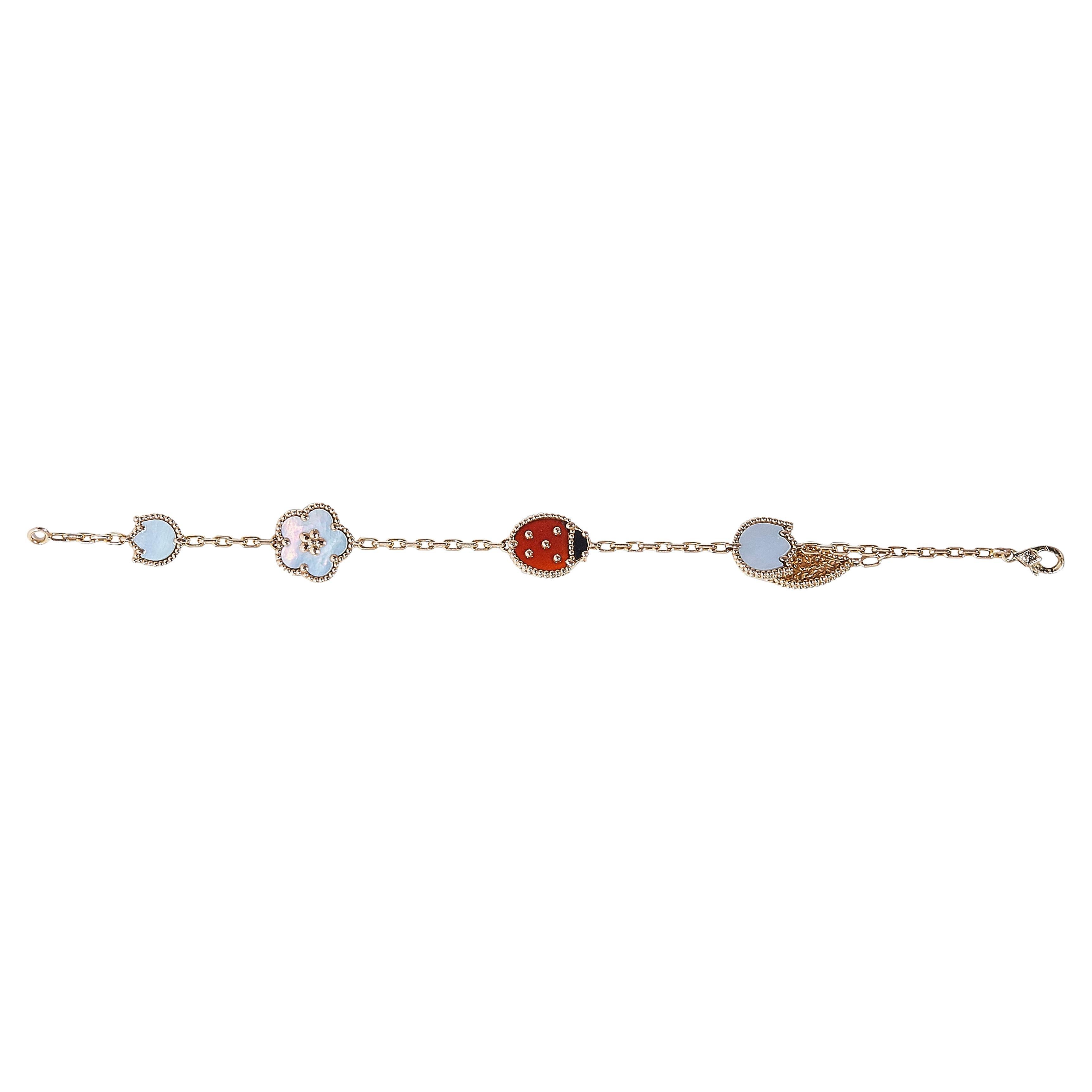Van Cleef 
Arpels Lucky Spring Bracelet, 5-Motifs en vente