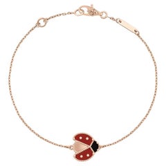 Van Cleef & Arpels Lucky Spring Lady Bug Bracelet In 18k Rose Gold